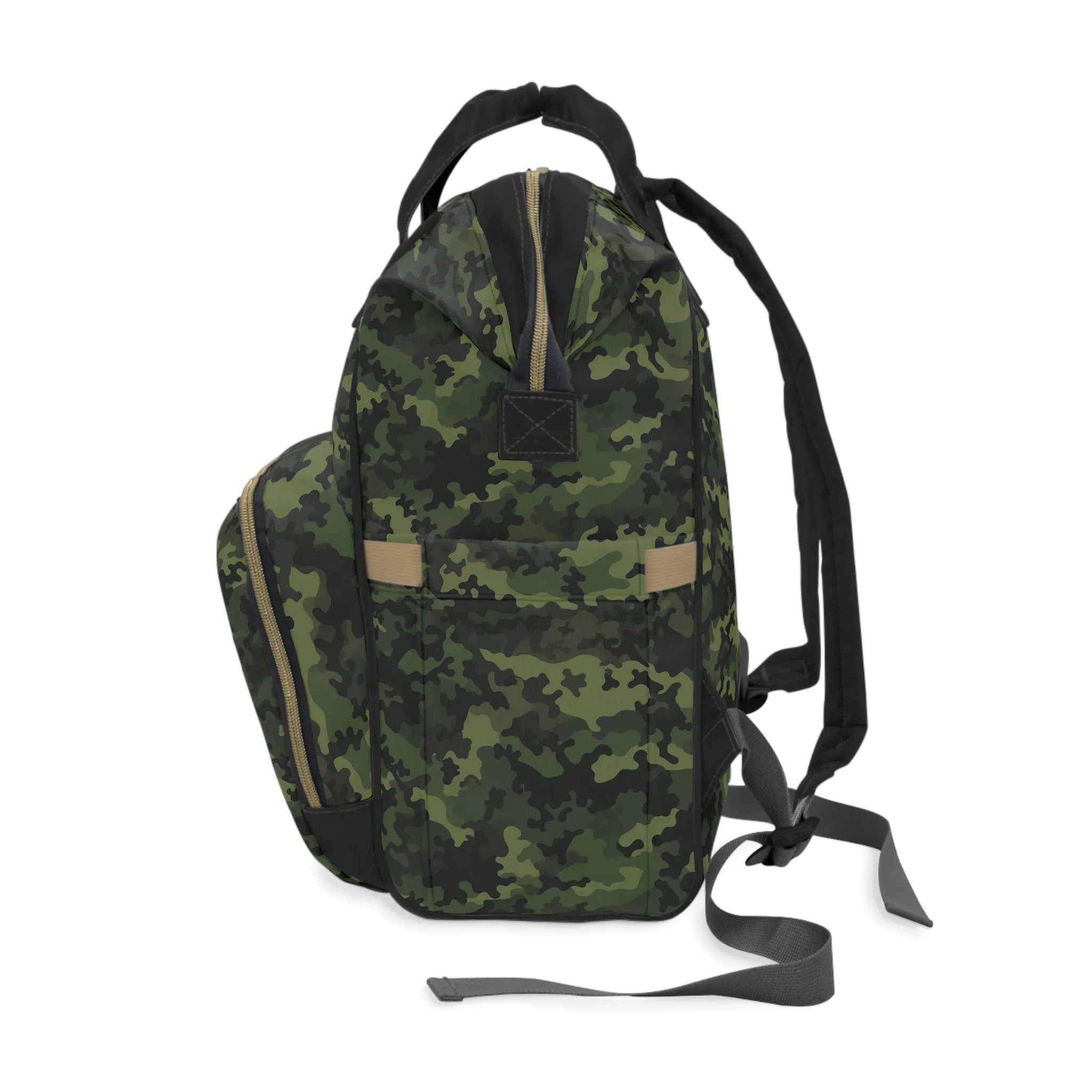 Green Camo Diaper Backpack