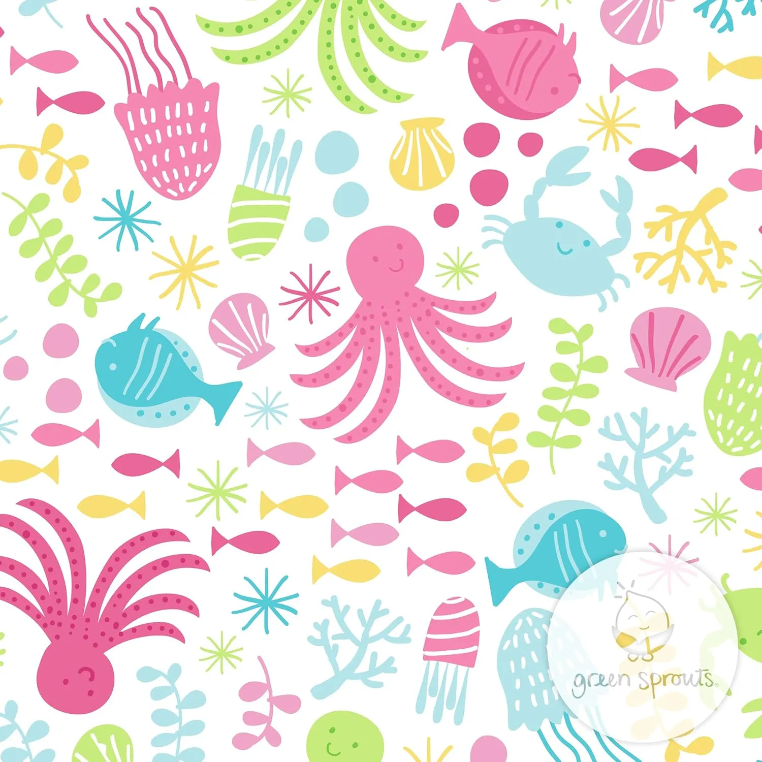 green sprouts Snap Reusable Absorbent Swimsuit Diaper, Light Pink Pinstripe, 24 Month