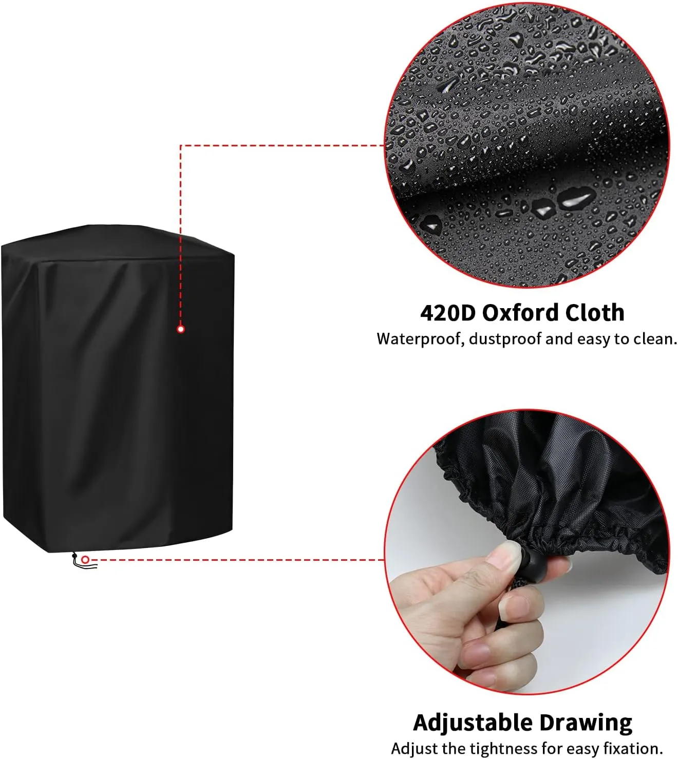Grill Cover for George Foreman 12 Serving Indoor/Outdoor Electric Grill GFO201R - 24 x 12 x 29 Inch