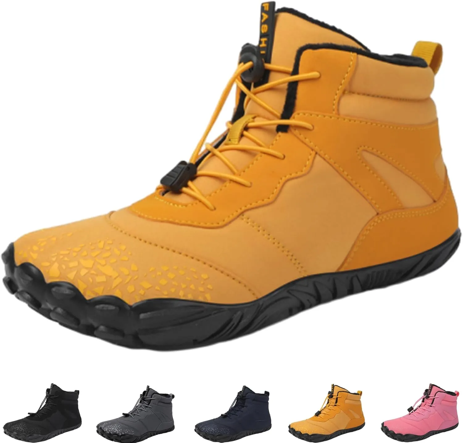 Grounded Winter Footwear For Women, Hike Winter Footwear Barefoot Womens Boots Men, Waterproof Wide Toe Box Barefoot Winter