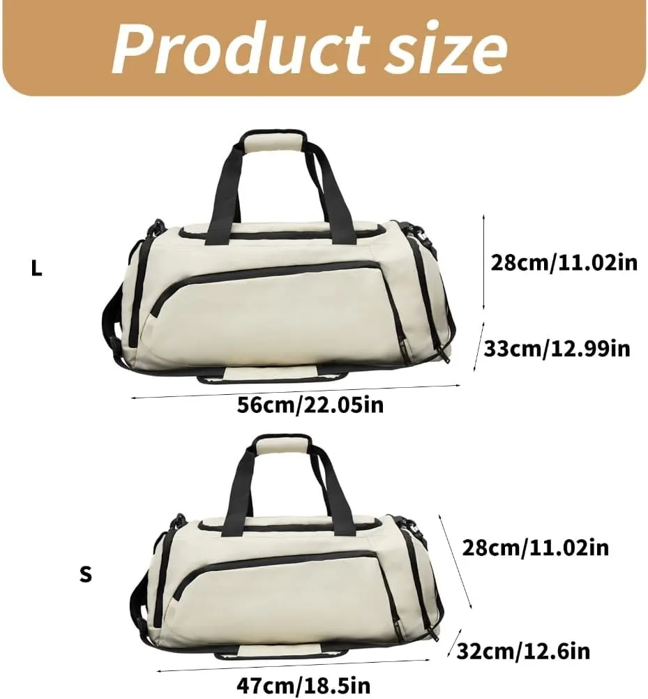 Gym Bag Casual Backpack Overnight Bag Large Capacity Travel Bag Fitness Bag