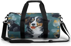 Gym Bags for Men Women Dog Duffle Bag Travel Overnight Bag with Shoe Compartment Tote Bags