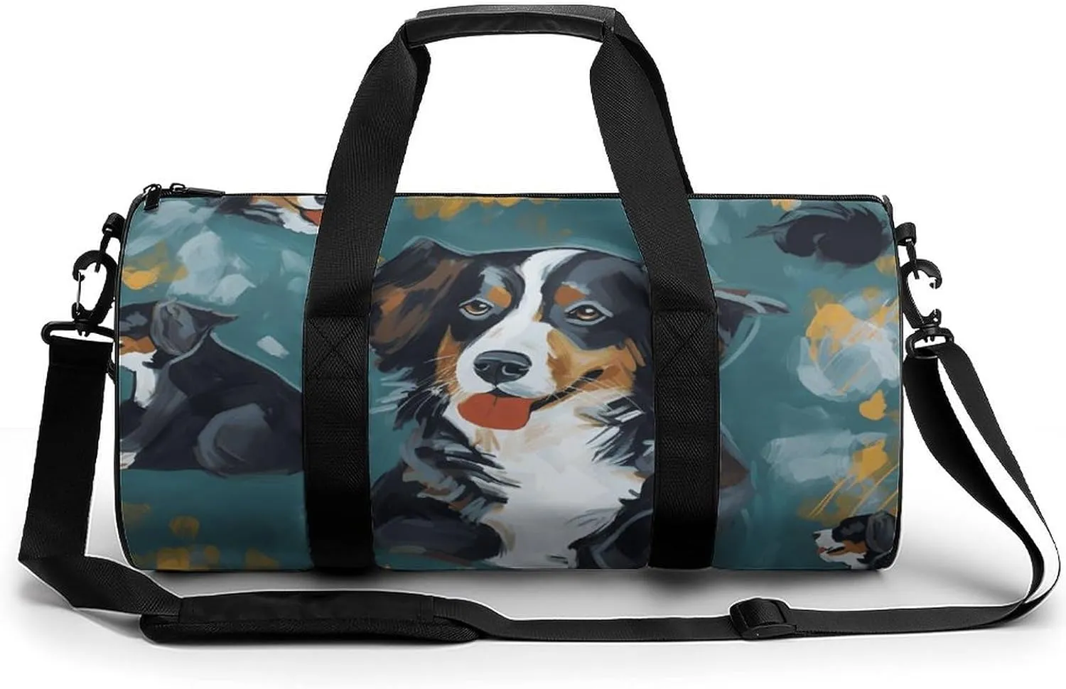 Gym Bags for Men Women Dog Duffle Bag Travel Overnight Bag with Shoe Compartment Tote Bags
