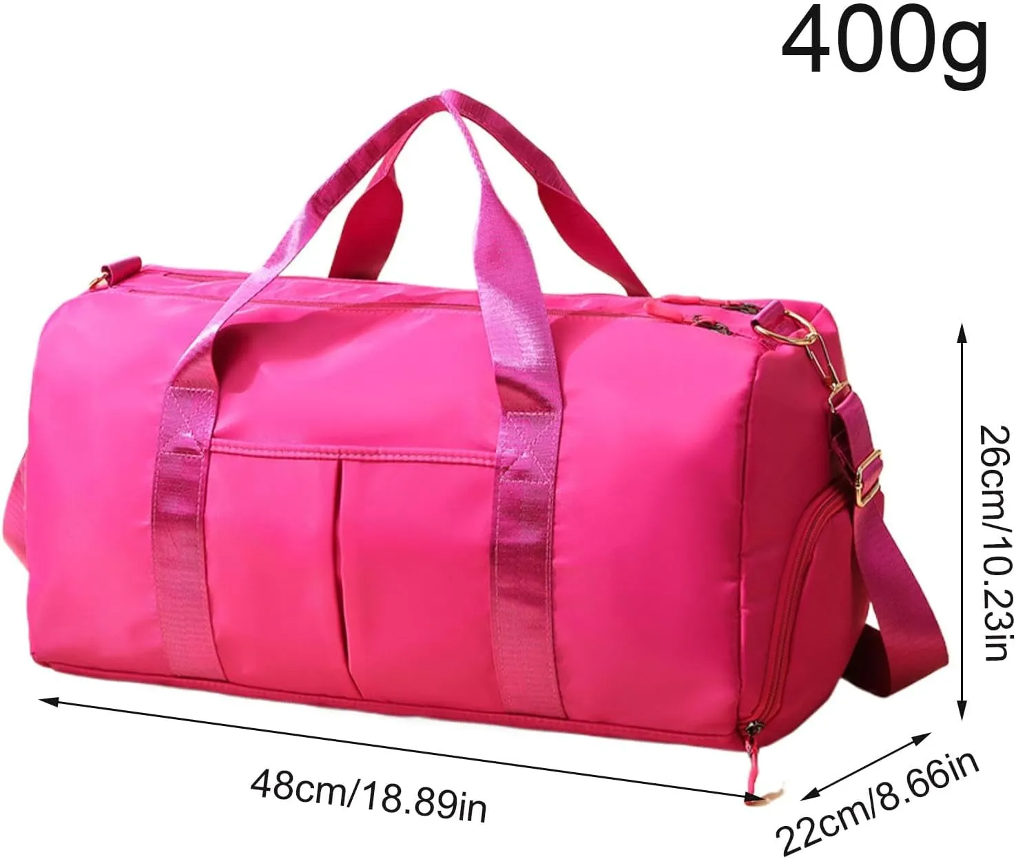 Gym Shoulder Bag - Oxford Cloth Large Capacity Gym Bags - Wear-Resistant Shoulder Bag, Portable Tote Bag with Shoulder Strap for Yoga