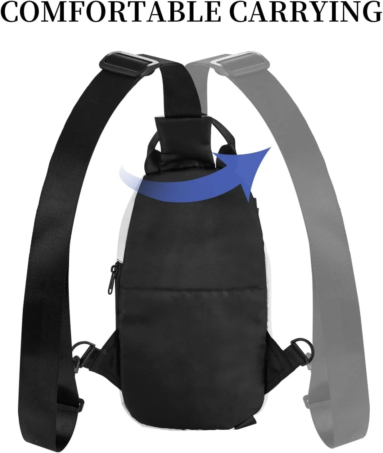 Hacker Attack Print Crossbody Backpack Casual Sling Bag Travel Lightweight, Adjustable Cross Bag