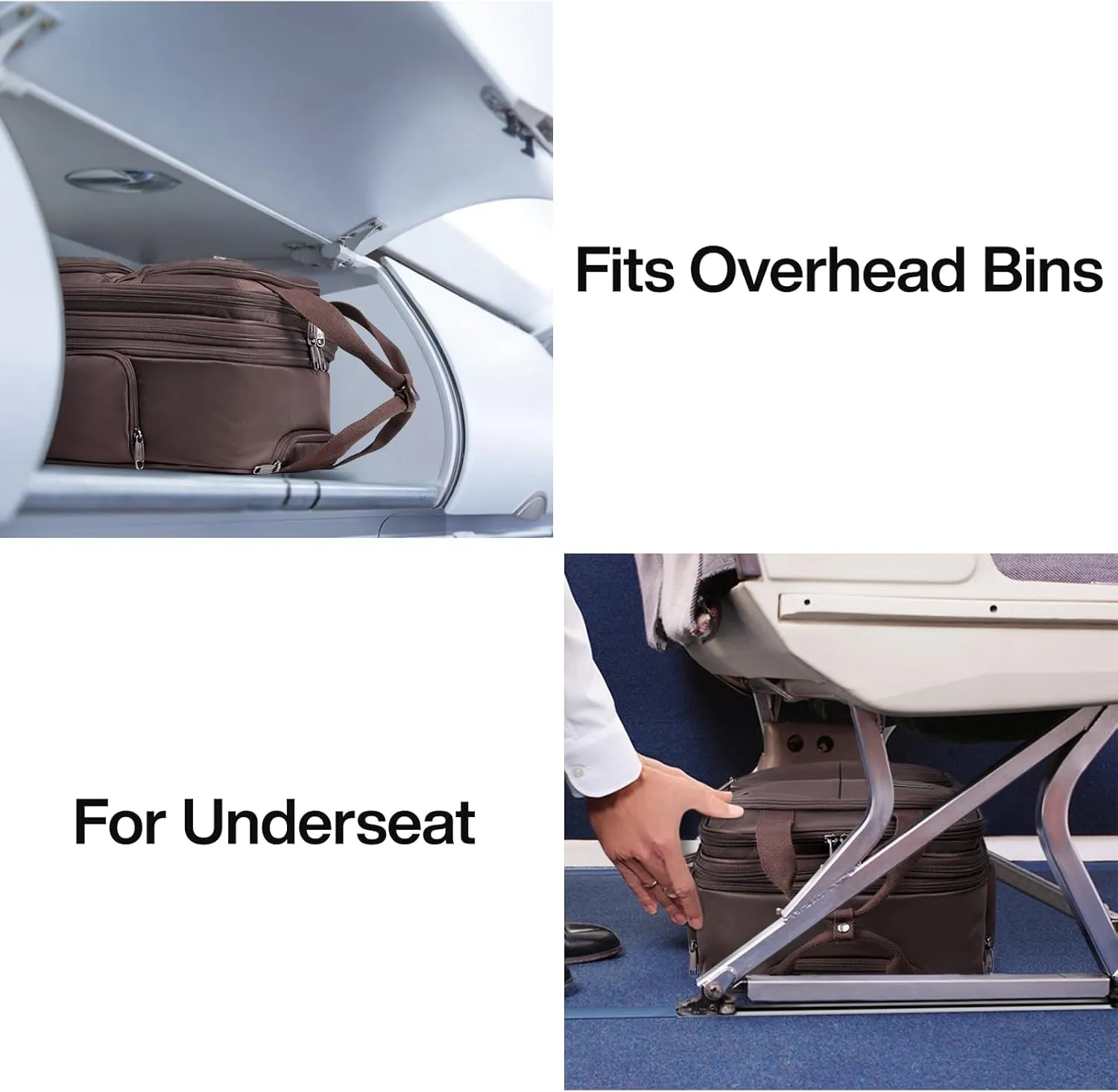 Hanke Softside Expandable Underseat Carry On Bags for Airplanes,Travel Luggage Rolling Bag Personal Item Bag Small Suitcase,Coffee,16-Inch