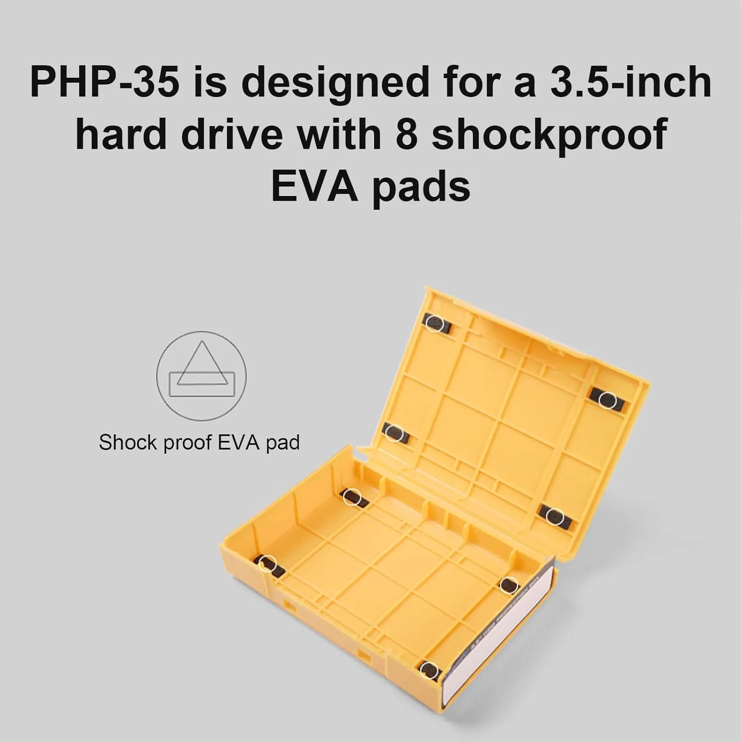 Hard Drives Carrying Case Protective Box For 3.5inch Portable Antistatic Shockproof Dustpoof Travel Storage Bag
