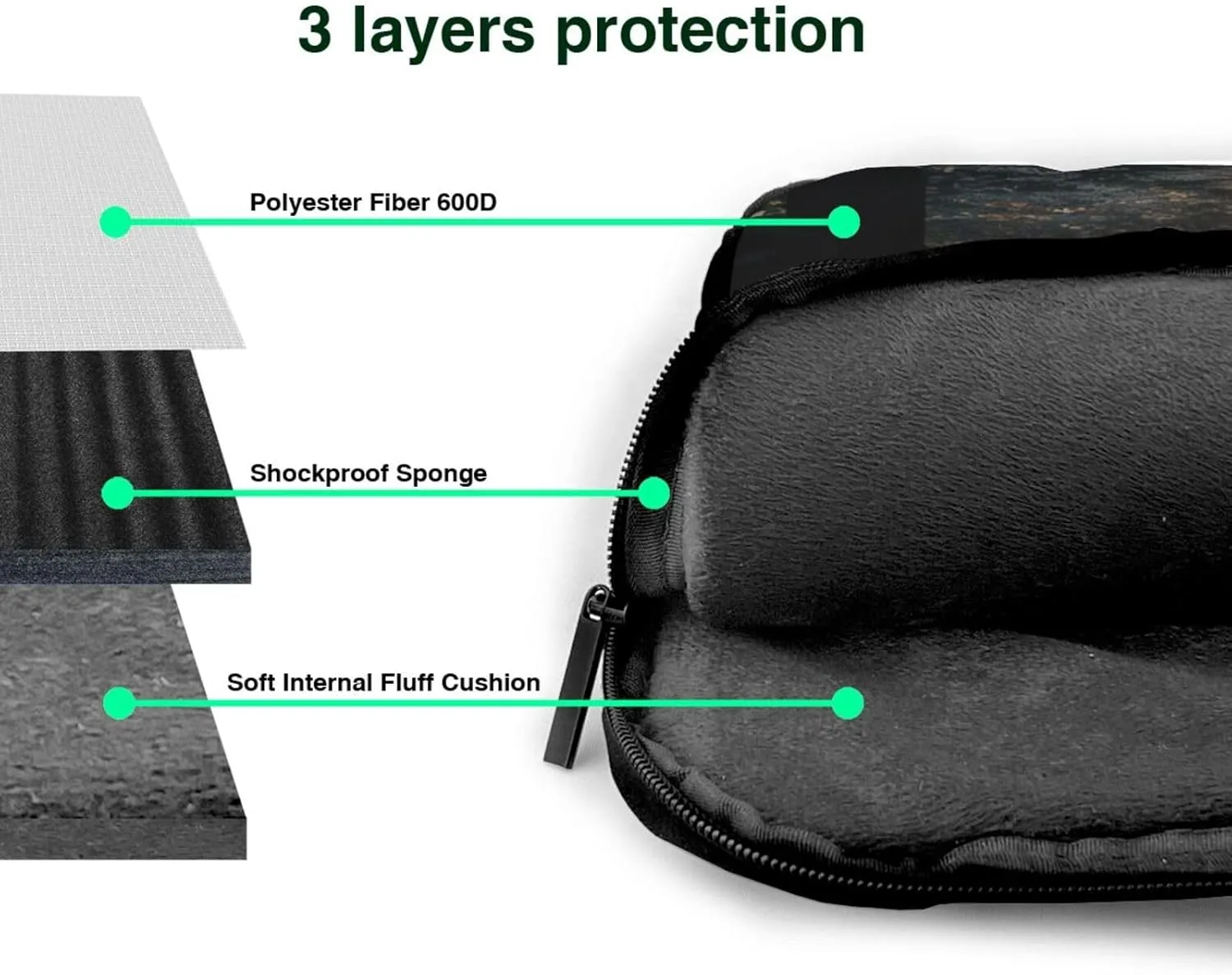 Haunted Mansions Portable Shoulder & Handheld Laptop Bag With Stylish Design For 13-15.6 Inch Multi-Functional