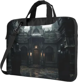 Haunted Mansions Portable Shoulder & Handheld Laptop Bag With Stylish Design For 13-15.6 Inch Multi-Functional