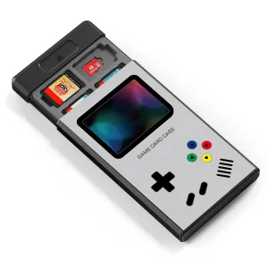 HEIYING Switch Game Card Case for Nintendo Switch / OLED / Lite Games Cards, Metal Game Storage Holder with 20 Games Card Slots and 20 Micro SD Cards Slots