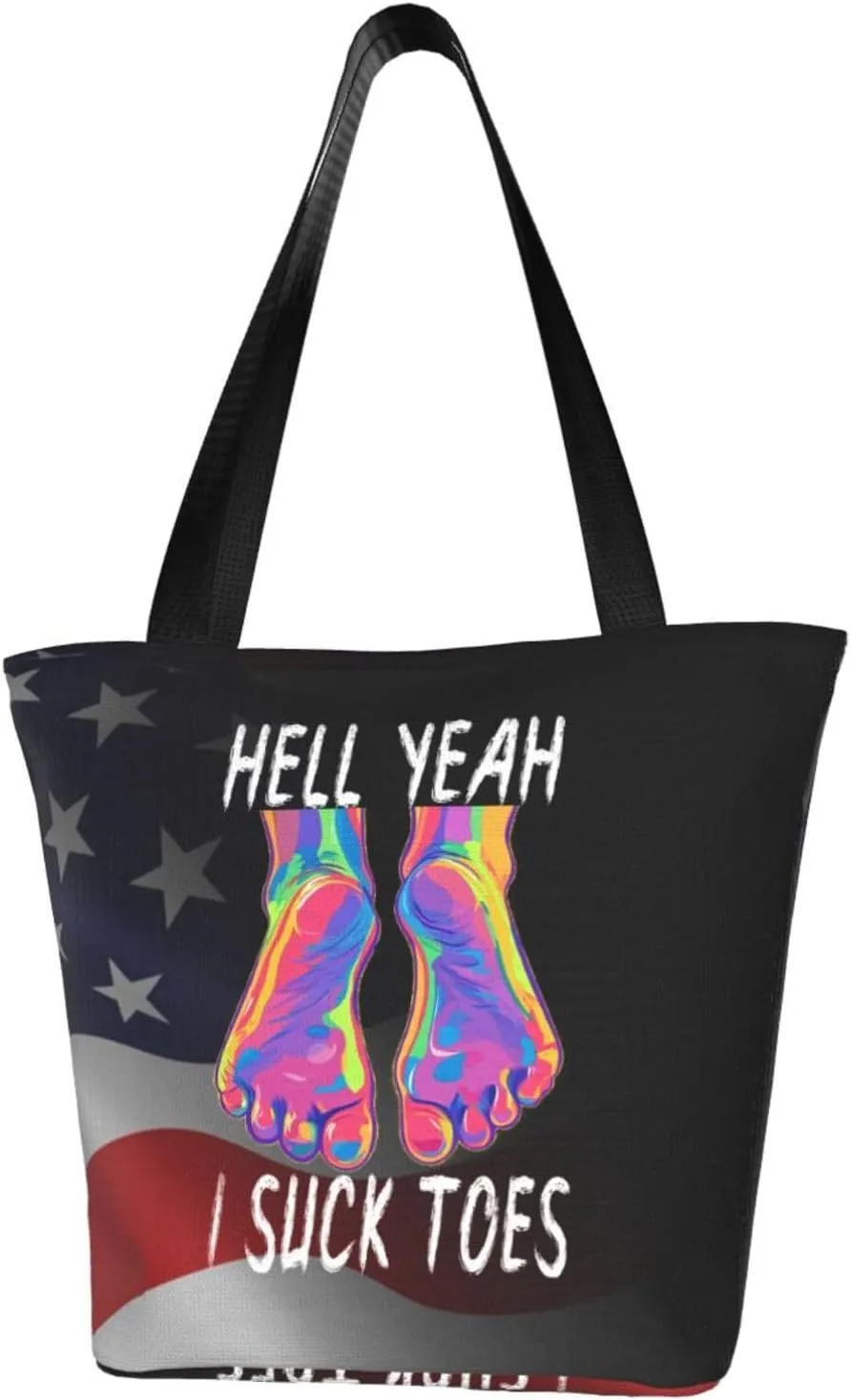 Hell Yeah I Suck Toes Fashion Shoulder Bag Large Capacity For Man Or Woman
