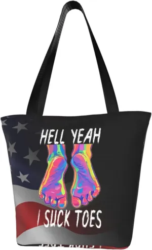 Hell Yeah I Suck Toes Fashion Shoulder Bag Large Capacity For Man Or Woman