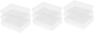 Hemoton 9pcs Clear Plastic Poker Card Storage Boxes Lightweight Organizers for Trading Cards and Accessories Compact Easy to Carry