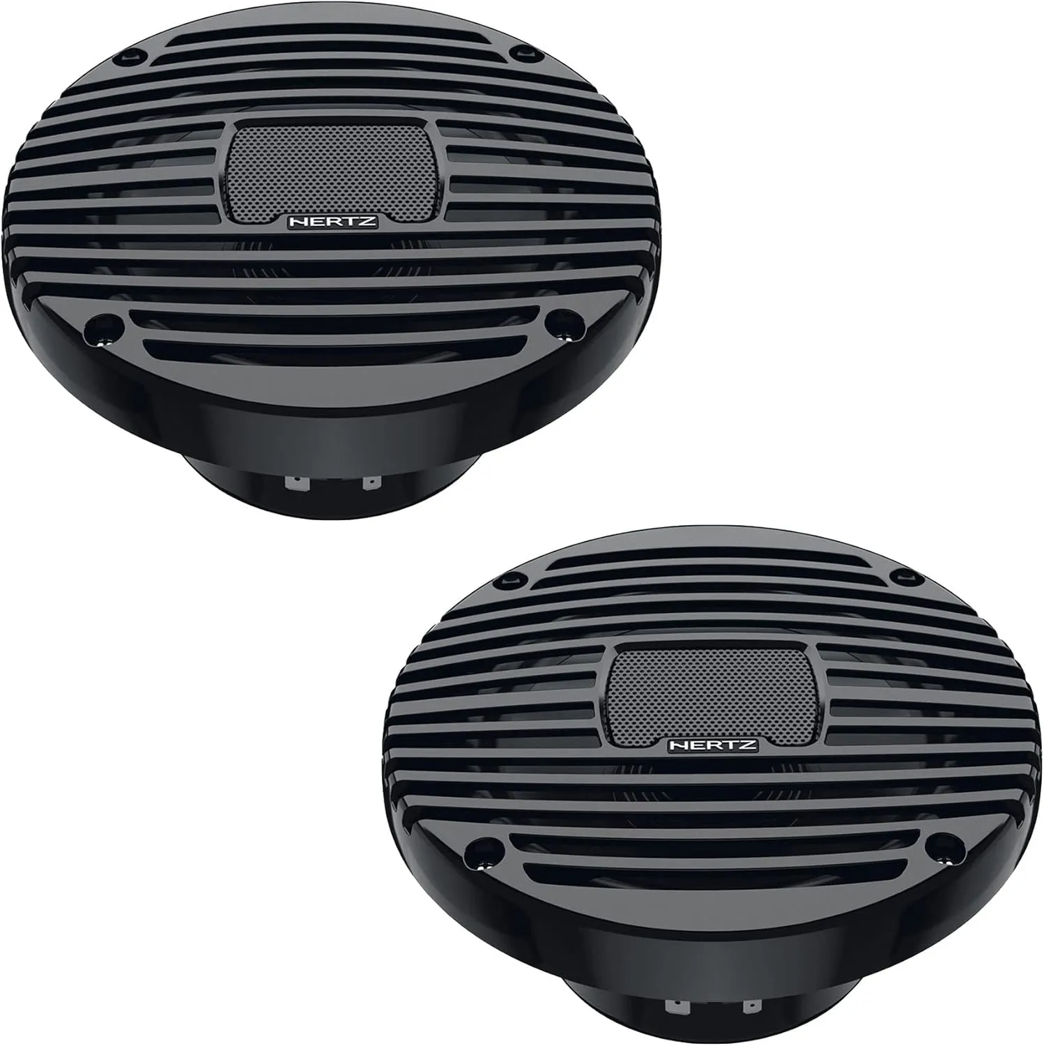 Hertz HEX 6.5 M-TC - 6.5" 4-Ohm Coaxial Marine Speakers, Black Grilles, Pair