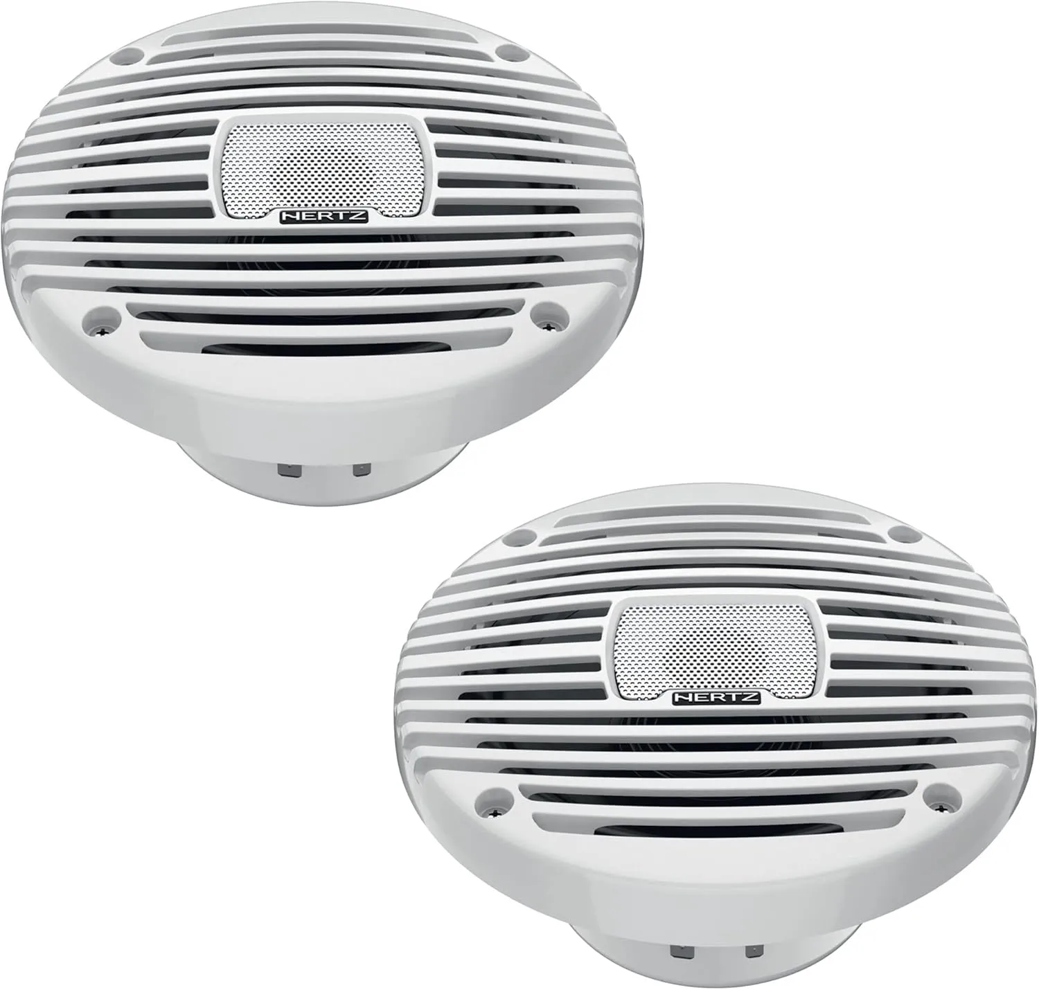 Hertz HEX 6.5 M-TW - 6.5" 4-Ohm Coaxial Marine Speakers, White Grilles, Pair