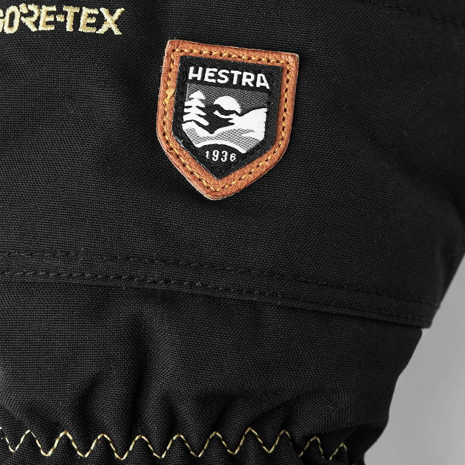 Hestra Army Leather Gore-TEX - Waterproof, Long-Cuffed Snow Mitt for Skiing, Snowboarding and Mountaineering