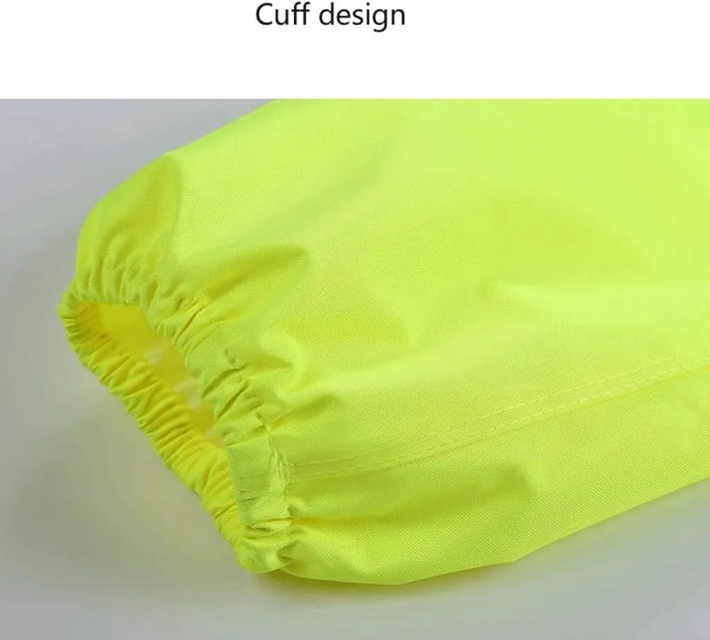 Hi Vis Vests, Reflective Suit, Fluorescent Safety Jacket with Hood Waterproof Reflective Reflective Safety Vest