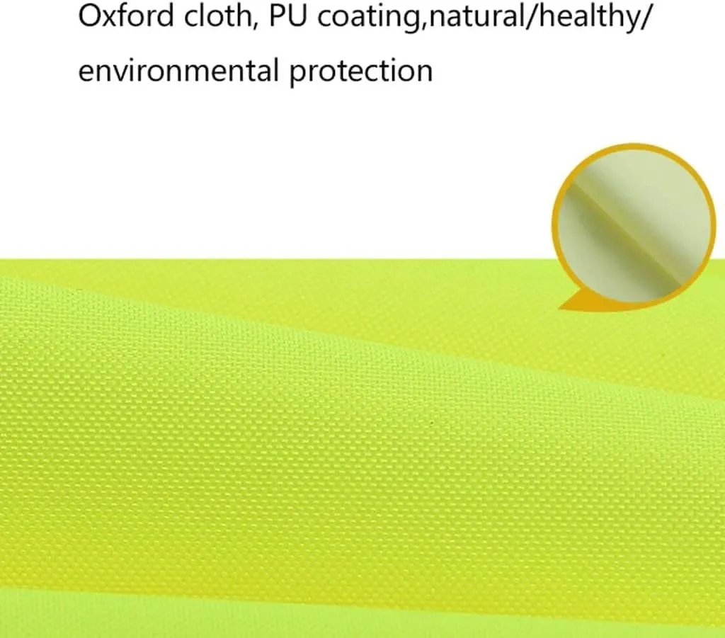 Hi Vis Vests, Reflective Suit, Fluorescent Safety Jacket with Hood Waterproof Reflective Reflective Safety Vest