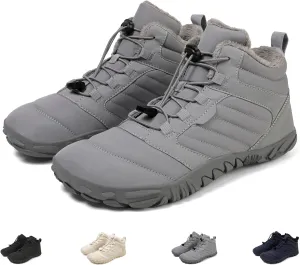 Hike Winter Footwear Barefoot Womens, Warm Waterproof Hiking Winter Barefoot Shoes Men, Anti-slip Barefoot Boots Winter