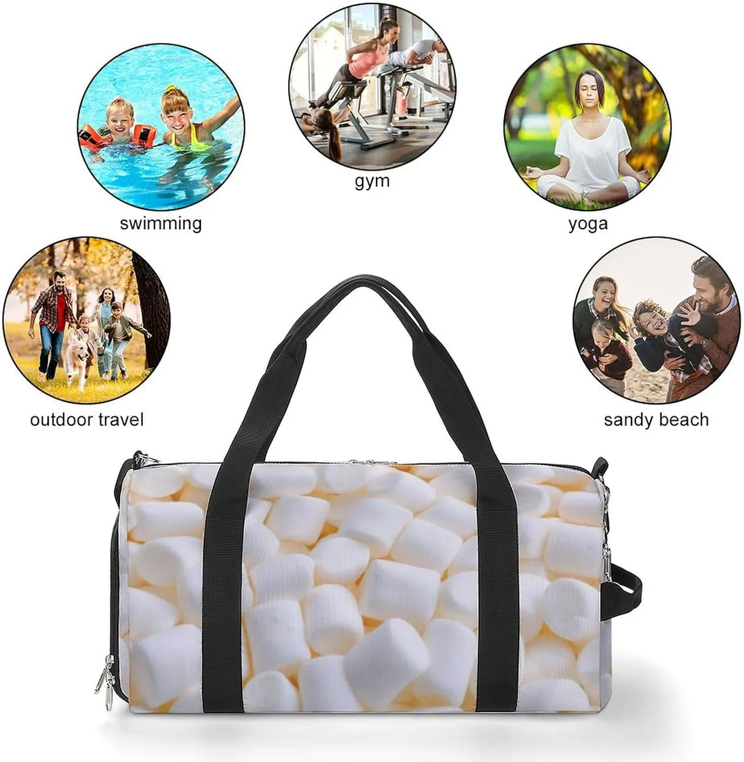 'His Eyes Are on The Sparrow Fitness Bag with Large Capacity Backpack And Waterproof Bag