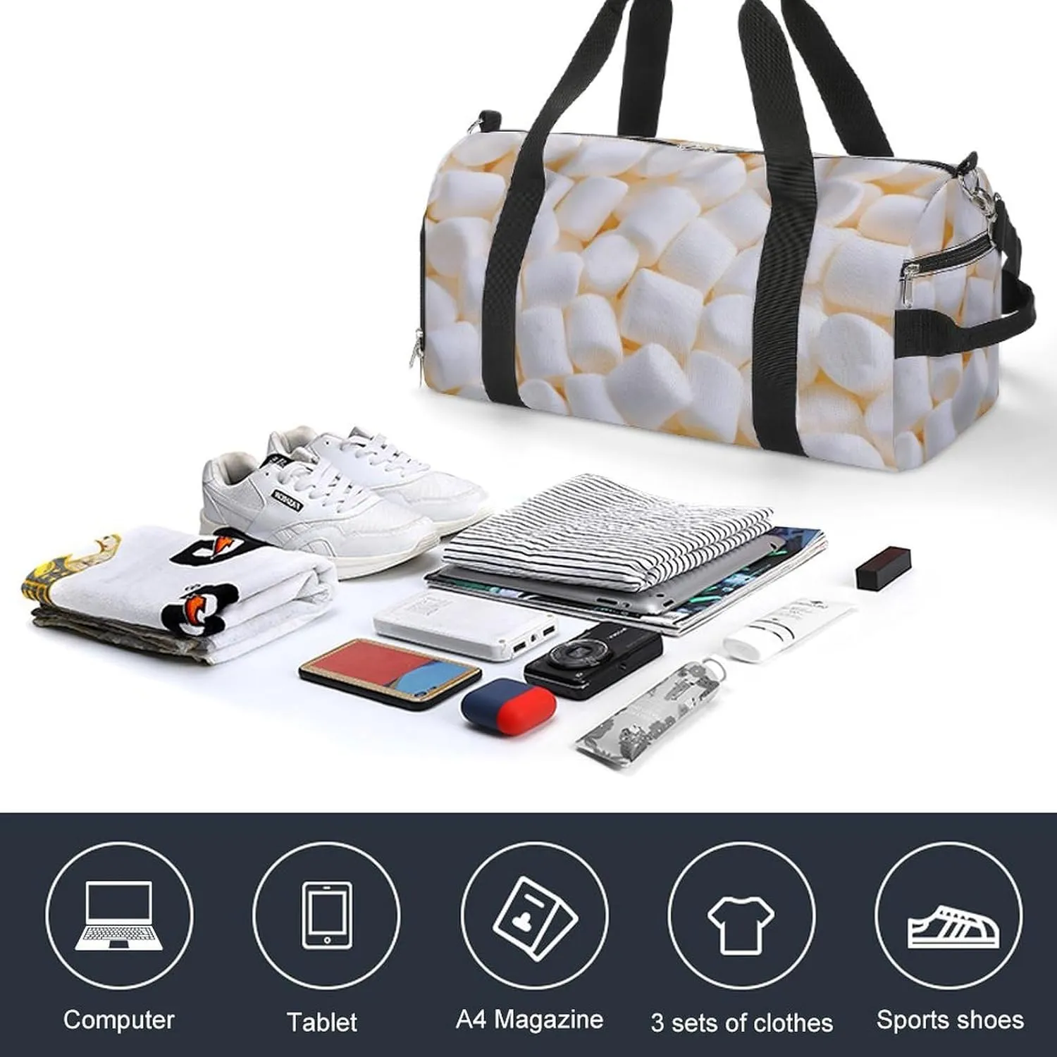'His Eyes Are on The Sparrow Fitness Bag with Large Capacity Backpack And Waterproof Bag