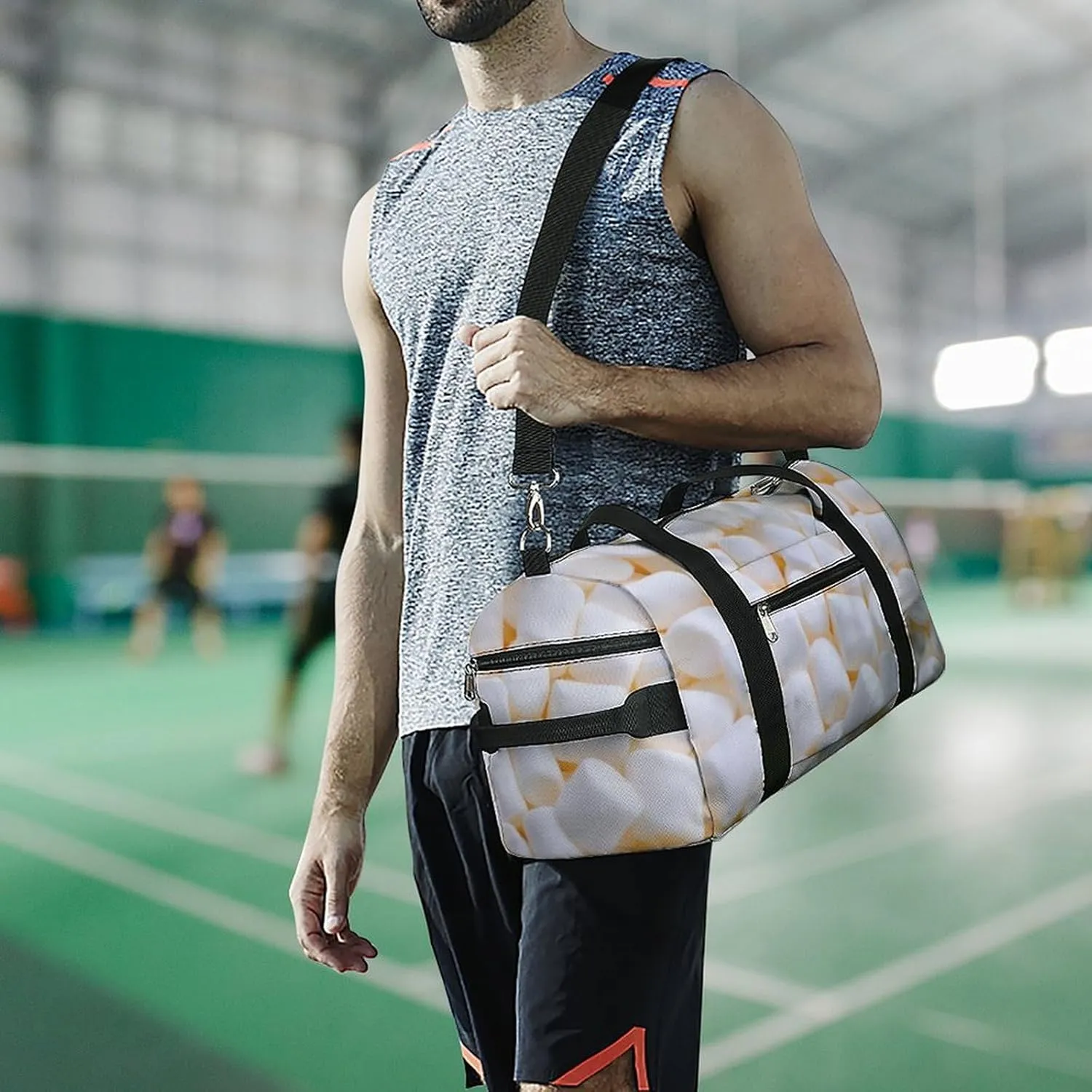 'His Eyes Are on The Sparrow Fitness Bag with Large Capacity Backpack And Waterproof Bag