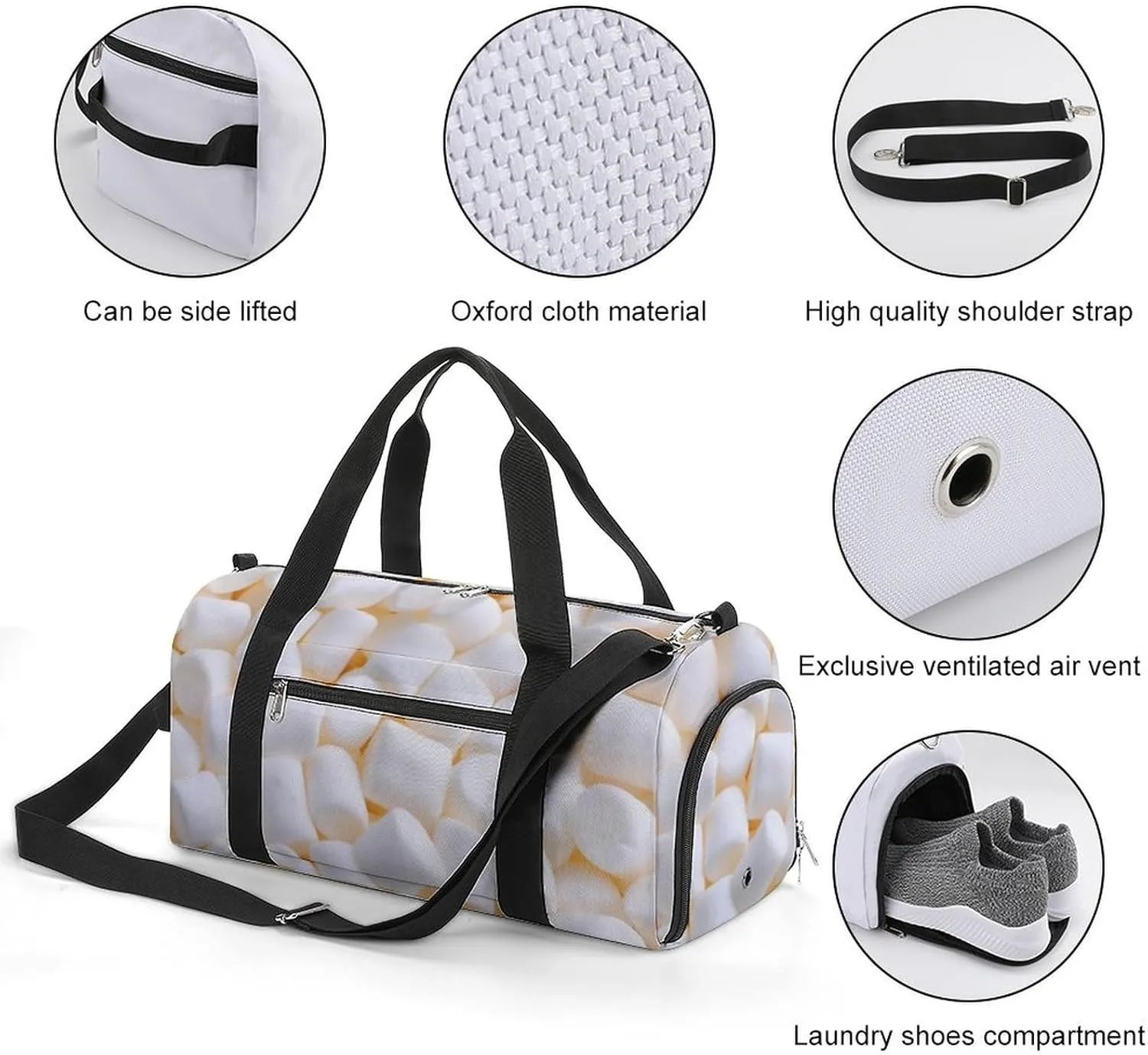 'His Eyes Are on The Sparrow Fitness Bag with Large Capacity Backpack And Waterproof Bag