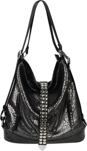 Hobo Bags for Women,Large Shoulder Tote Bag for Women,Shiny Leather Trendy Purse with Zipper.