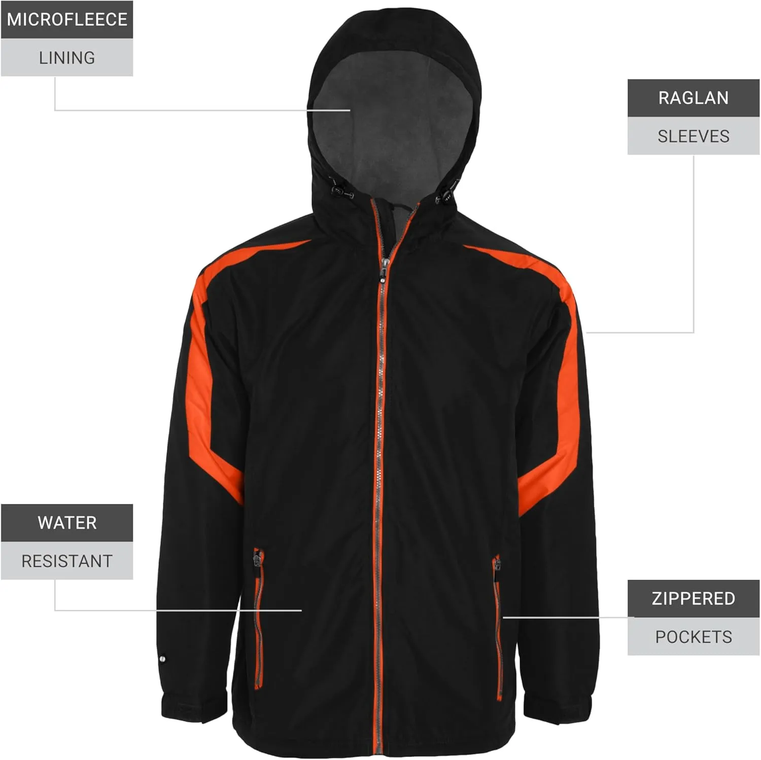 Holloway Charger Jacket-Water-Resistant Stylish Outerwear with Athletic Fit Perfect for Active Men