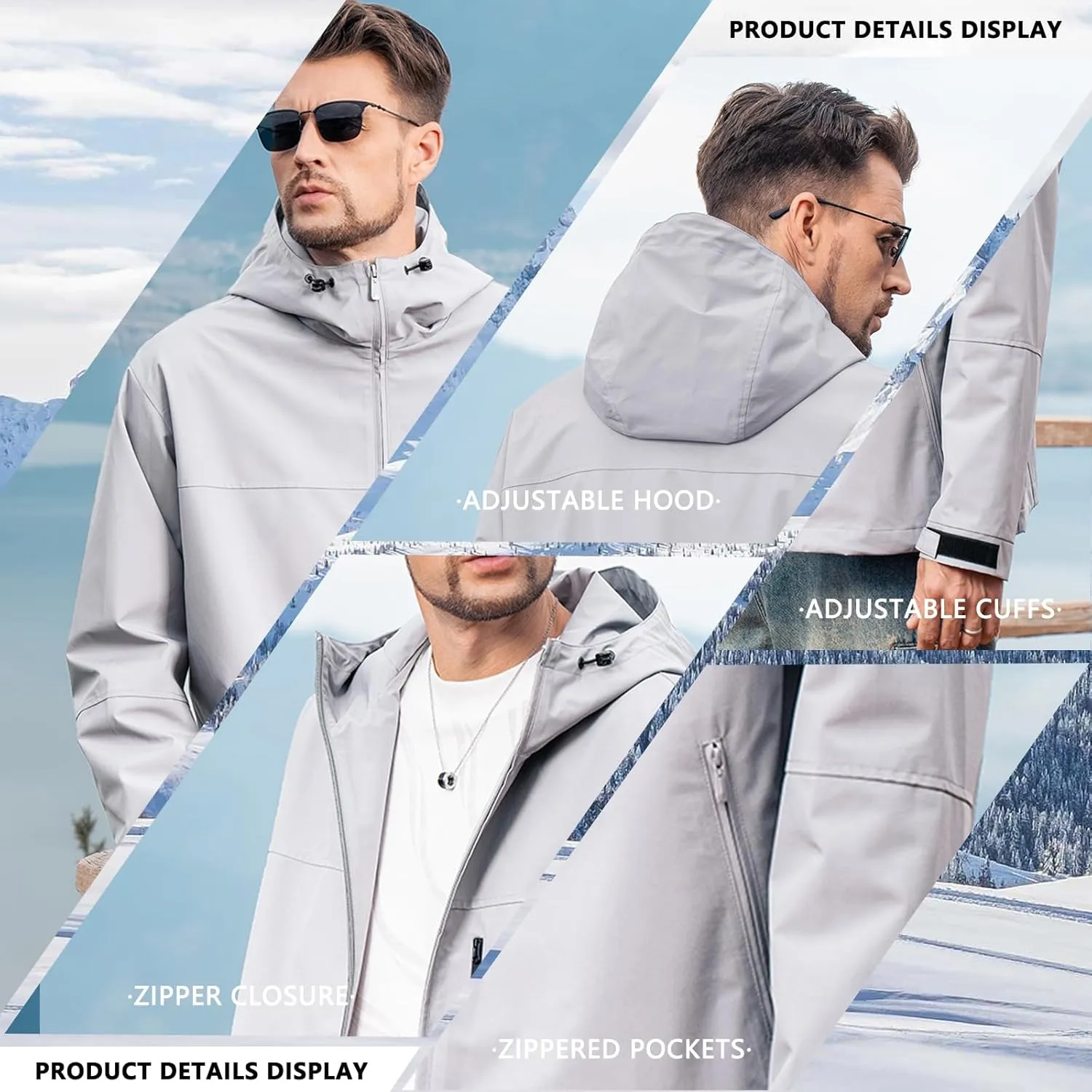 Hooded Assault Suit Men'S Outdoor Solid Color Jacket Windproof And Waterproof Mountaineering Workwear Jacket