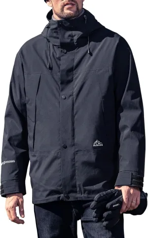 Hooded Assault Suit Men'S Outdoor Solid Color Jacket Windproof And Waterproof Mountaineering Workwear Jacket