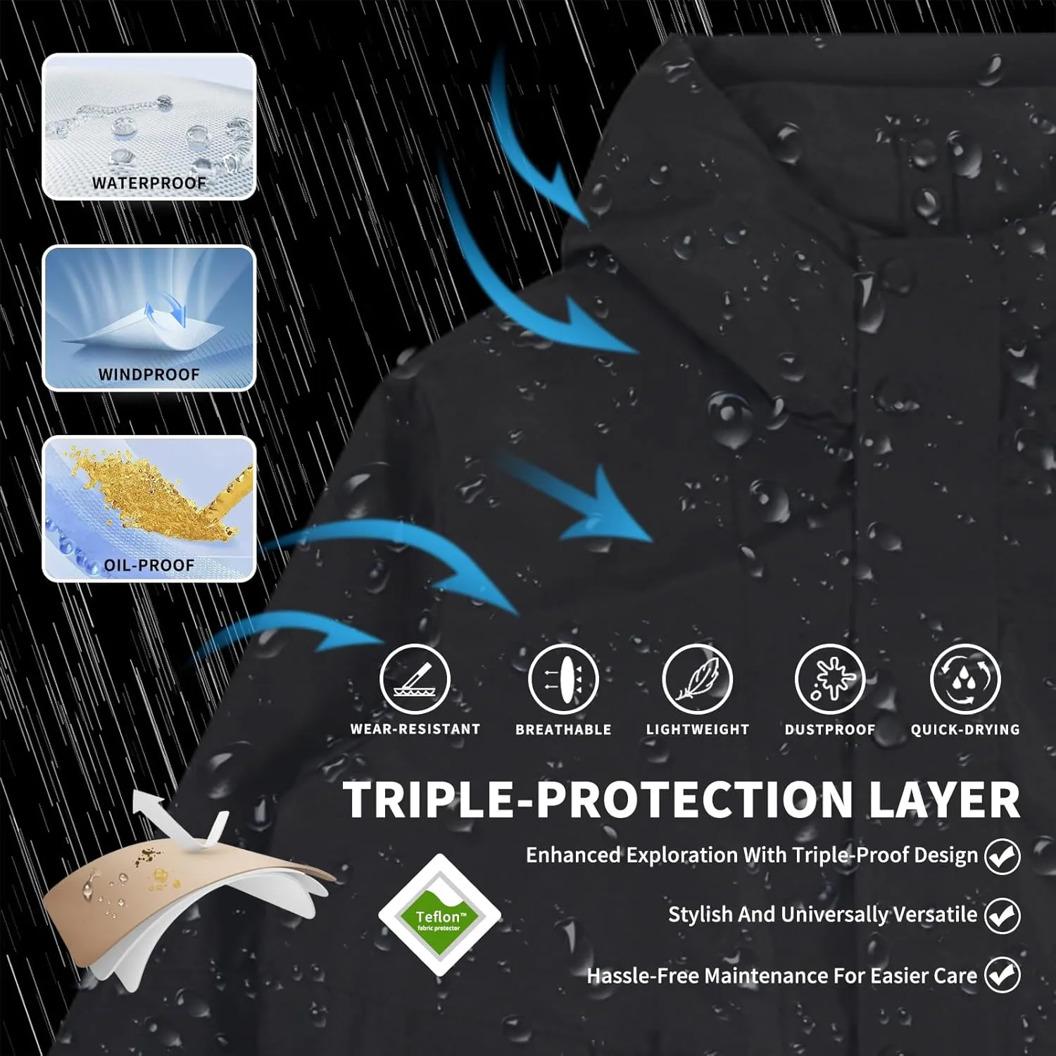 Hooded Assault Suit Men'S Outdoor Solid Color Jacket Windproof And Waterproof Mountaineering Workwear Jacket