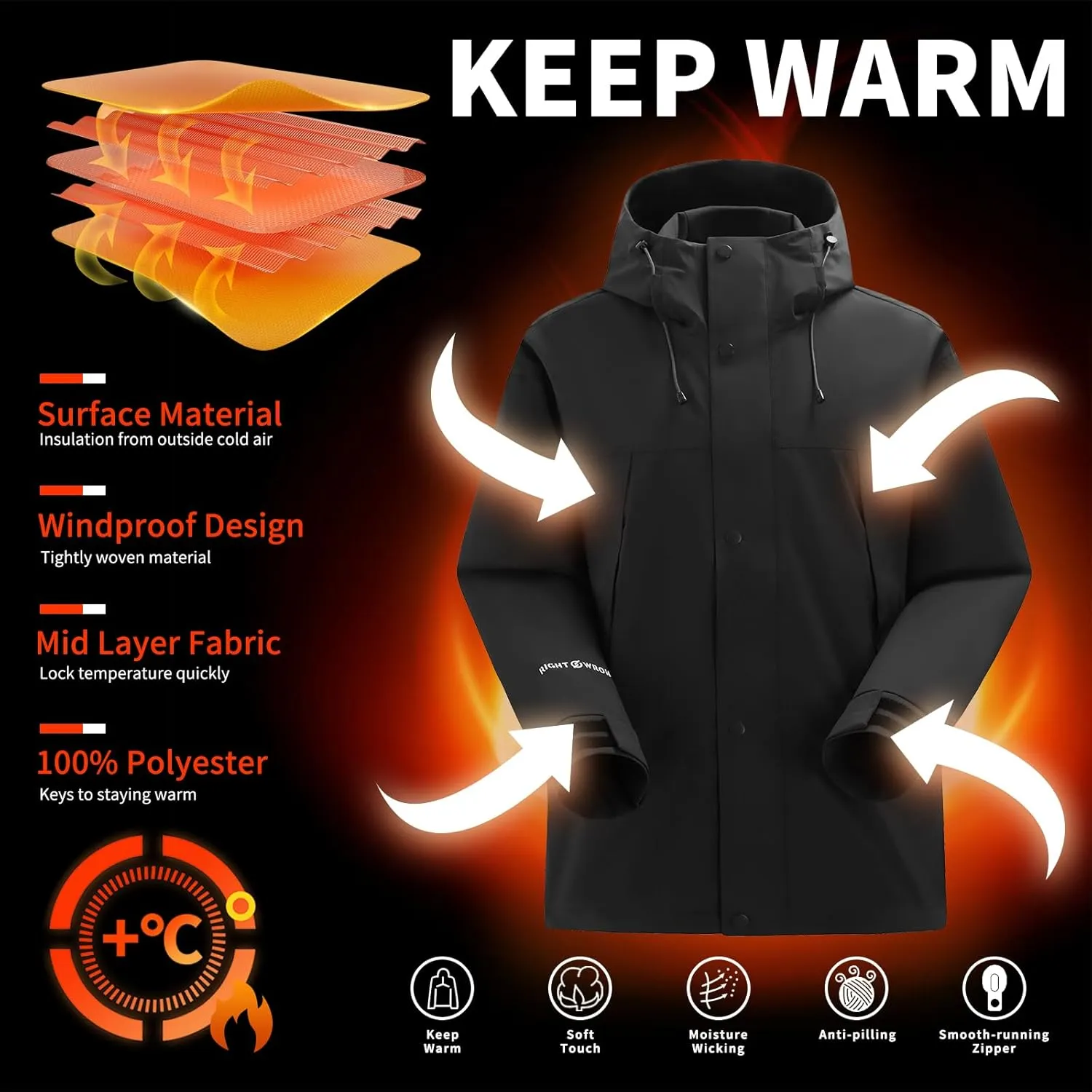 Hooded Assault Suit Men'S Outdoor Solid Color Jacket Windproof And Waterproof Mountaineering Workwear Jacket
