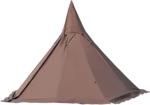 Hot Tents Outdoor Tents Teepee with Stove Hole Family Pyramid Tent Camping Backpacking Hiking Mountaineering Heated Shelter, Green, 430X260CM