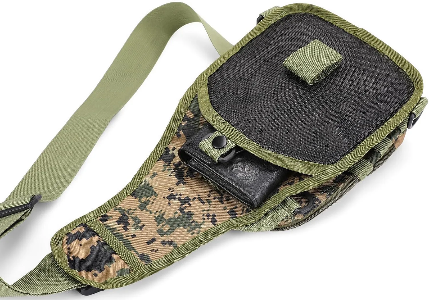 HOW'ON Hunting Backpack Waterproof Sling Shoulder Bag Small Carry Pouch Digital Jungle Camo