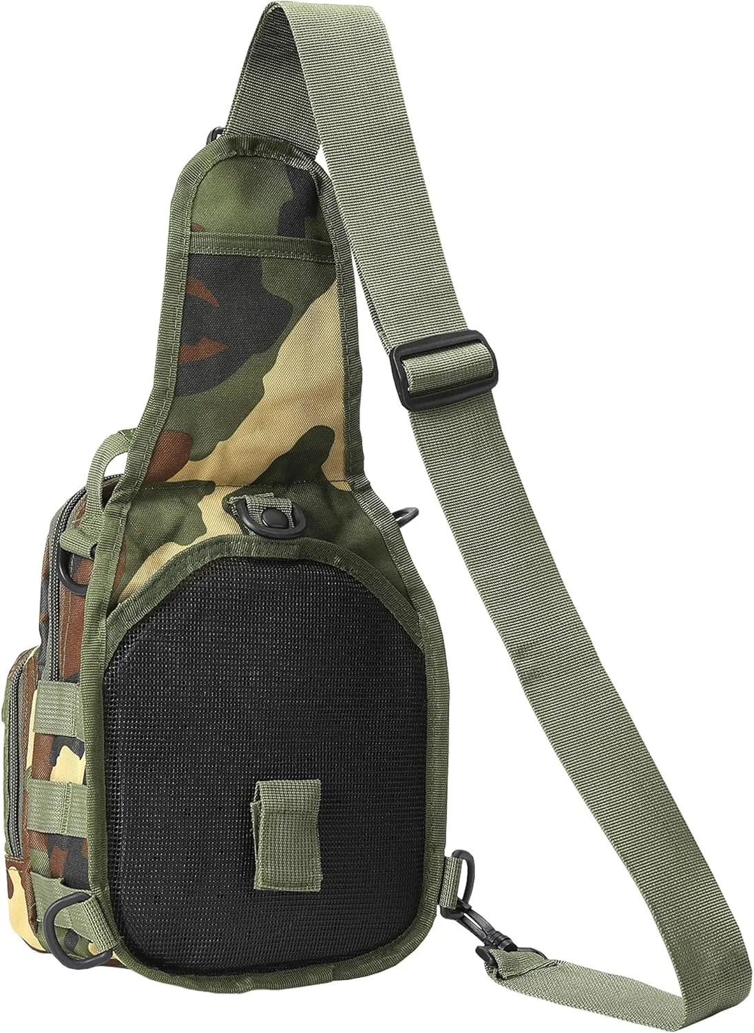 HOW'ON Hunting Backpack Waterproof Sling Shoulder Bag Small Carry Pouch Jungle Camo