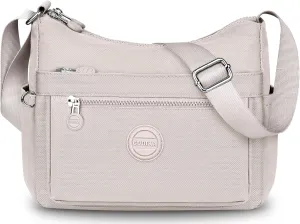 HUANLANG Nylon Crossbody Bags for Women Large Lightweight Travel Purse Women's Pocketbooks Multi Pocket Shoulder Bag