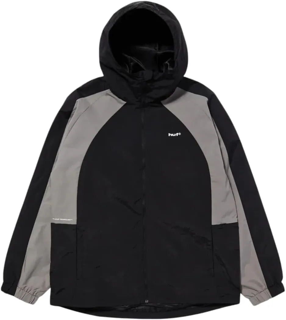 HUF Men's Shell Jacket - Lightweight, Water-Resistent Zip-Up with Hood