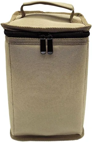 HXBER Camping Gas Tanks Storage Bag Portable Fuel Cylinder ive Case Camp Light Carrying Bag Anti-Collision for Outdoor Cooking Camping Picnic, Small, Brown