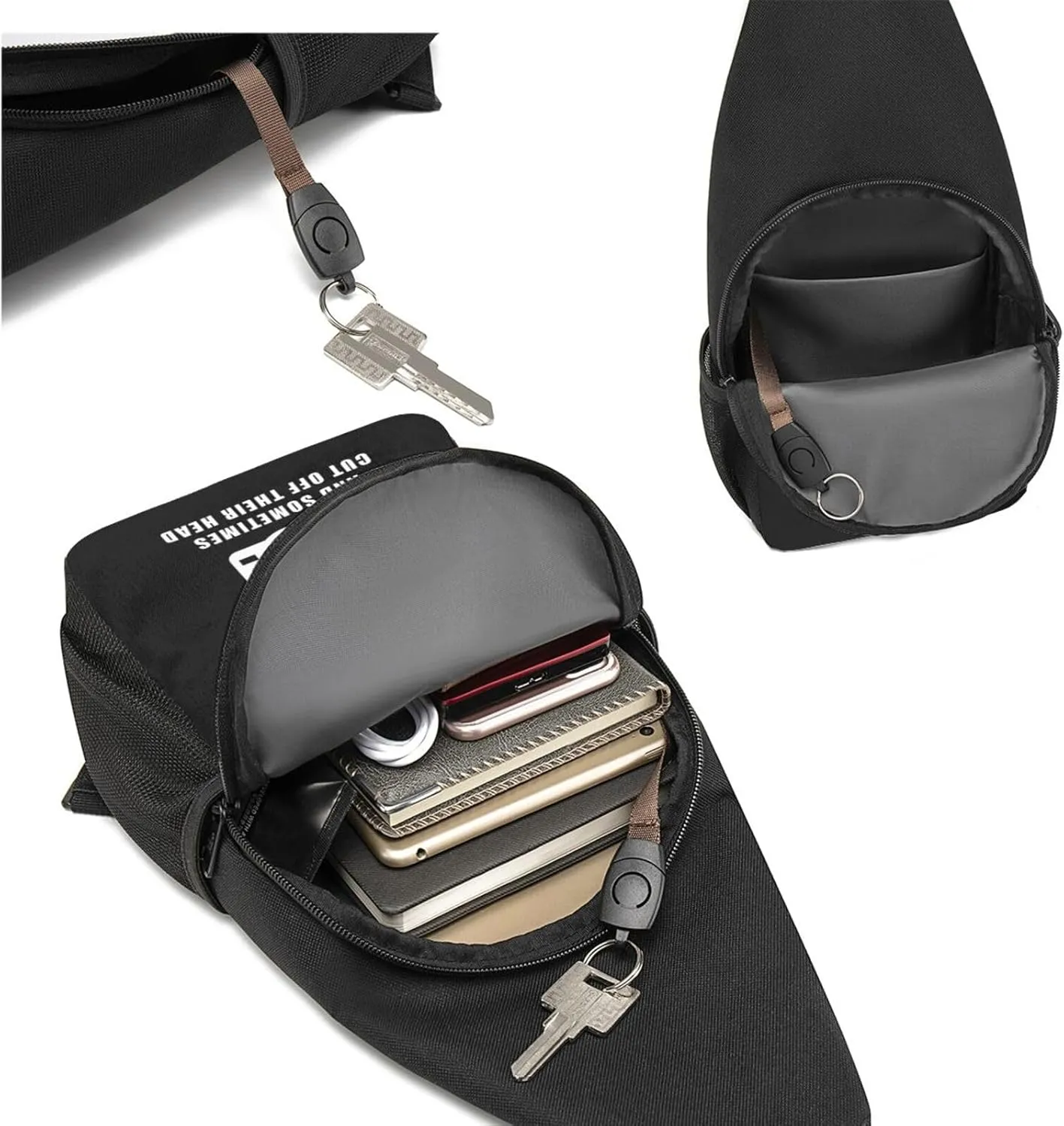I Shoot People Photographer Unisex Chest Bag Lightweight Crossbody Shoulder Bag Travel Pocket Black