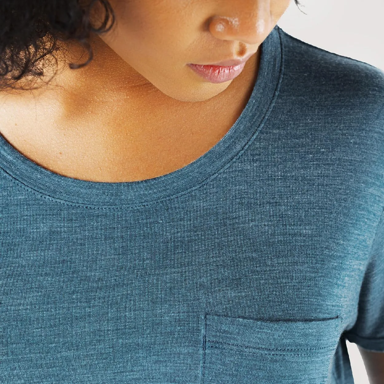 IBEX Merino Wool Paradox Pocket Short Sleeve Tee for Women | Lightweight & Breathable Solid Crew Neck Women's Top