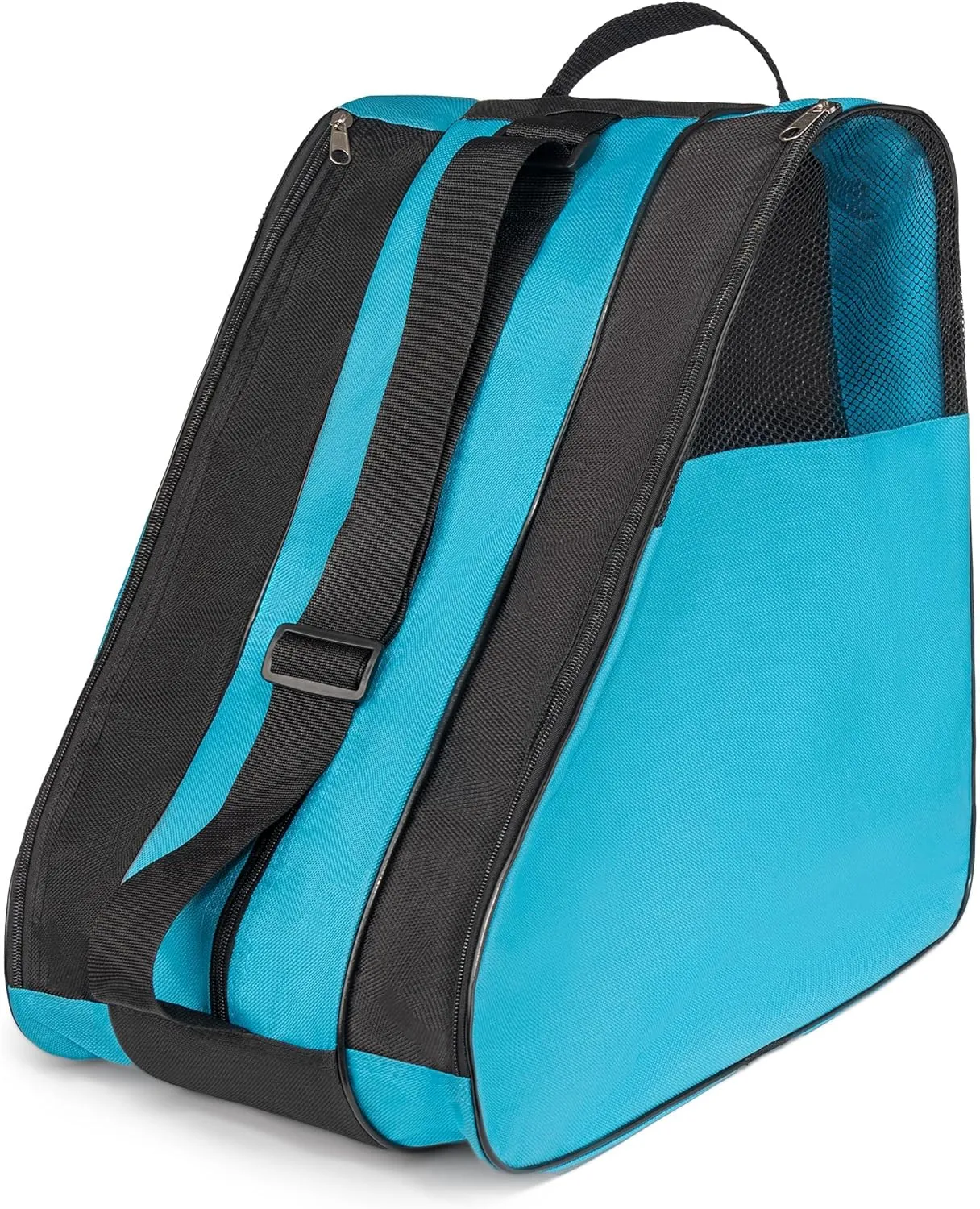 Ice Skate Bag, Large Capacity Roller Skate Bag for Both Kids and Adults, Breathable Figure Skating Bag with Adjustable Shoulder Strap Fit for Roller, Ice, Inline Skates