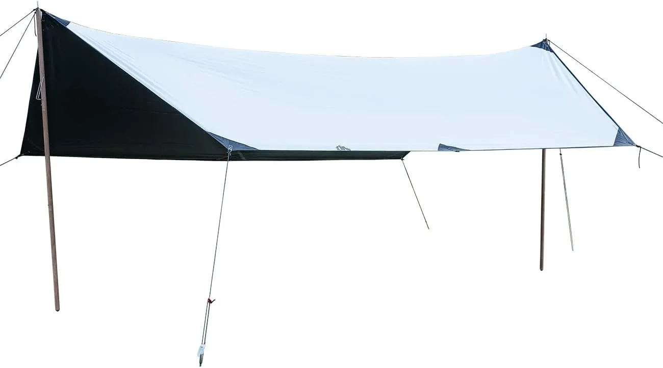 iClimb Waterproof Sun Shield Tarp UPF 50  for Tent Hammock Camping Backyard Party (Tarp 14'4" × 9'6")