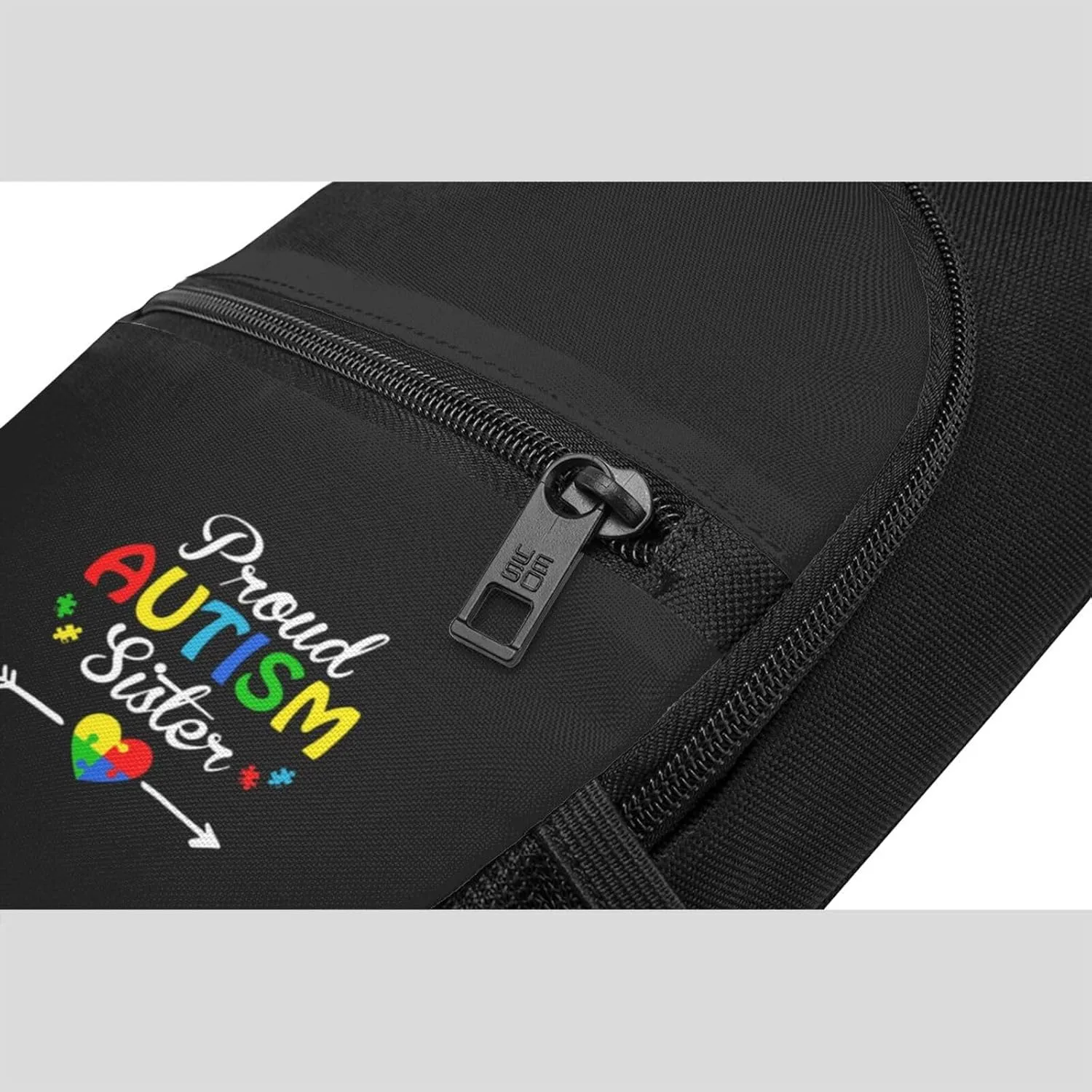 Im A Proud Autism Sister Unisex Chest Bag Lightweight Crossbody Shoulder Bag Travel Pocket