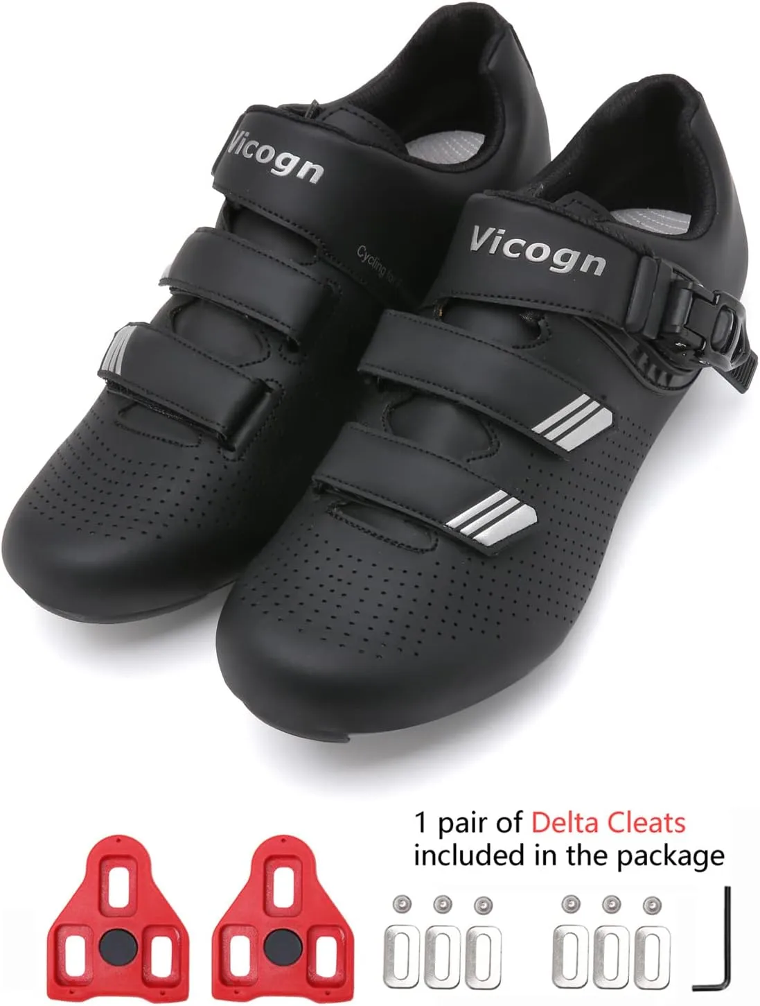 Indoor Cycling Shoes for Men Women Compatible with Peloton Bike Pre-Installed with Look Delta Cleats Outdoor Road Biking