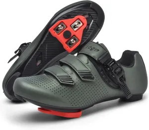 Indoor Cycling Shoes for Men Women Compatible with Peloton Bike Pre-Installed with Look Delta Cleats Outdoor Road Biking