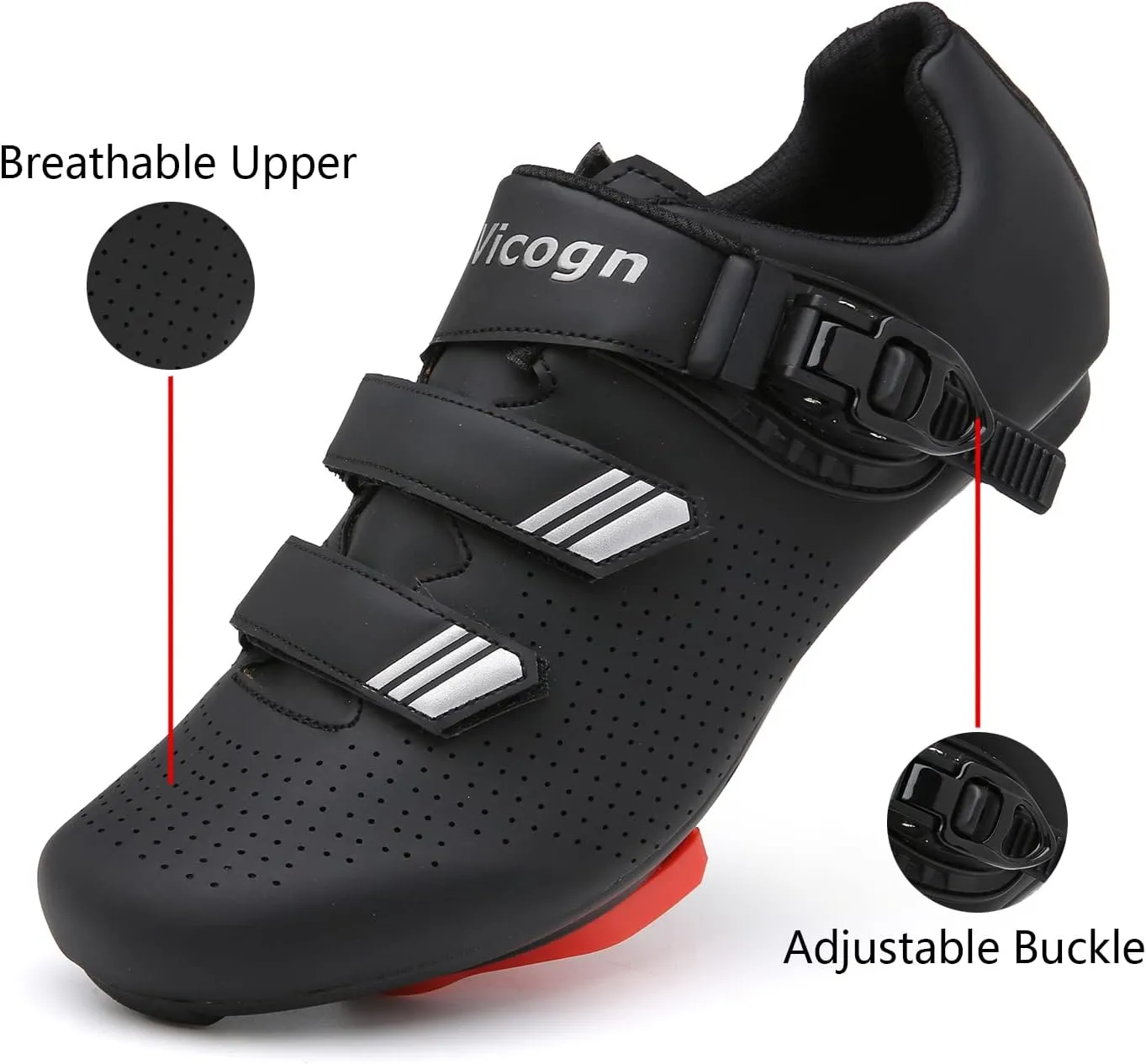 Indoor Cycling Shoes for Men Women Compatible with Peloton Bike Pre-Installed with Look Delta Cleats Outdoor Road Biking