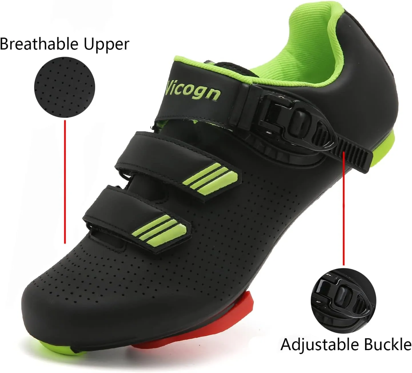 Indoor Cycling Shoes for Men Women Compatible with Peloton Bike Pre-Installed with Look Delta Cleats Outdoor Road Biking