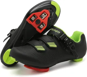 Indoor Cycling Shoes for Men Women Compatible with Peloton Bike Pre-Installed with Look Delta Cleats Outdoor Road Biking
