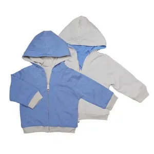 Infant Reversible Hoodie - Lake Blue